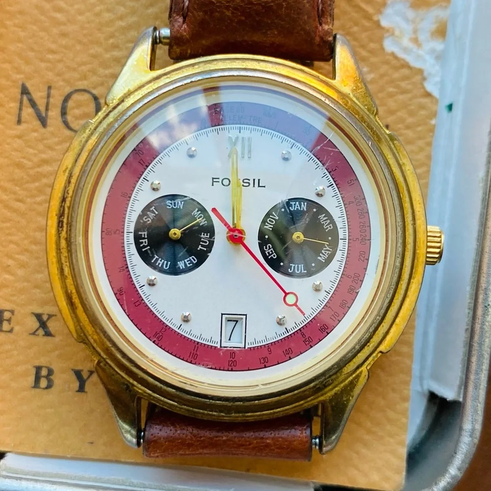 1993 FOSSIL CHRONOGRAPH WATCH TG-4007(000685)